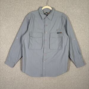 Exofficio Shirt Medium Fishing Vented Hiking‎ Cotton Poly Camping Safari GORP